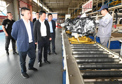 中信银行山西省行分管公司副行长范天民一行到永利yl23411参观考察